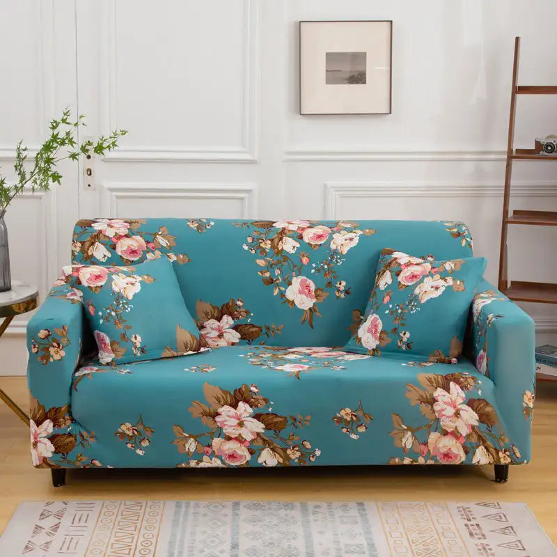 Printed Sofa Covers Strethy Ethnic Style Couch Slipcover One Piece Furniture Protector Crfatop %sku%