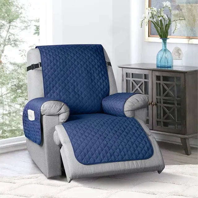 Quilted Recliner Covers for Pets Recliner Chair Cover with Pocket