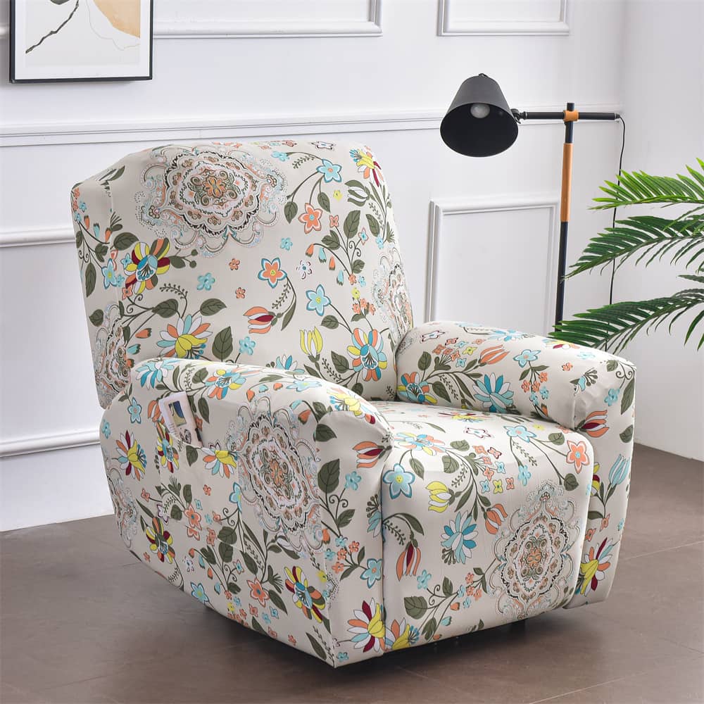 Floral recliner chair online covers