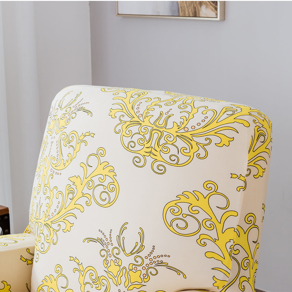 Chic Embroidery Recliner Slipcover Jacquard Armchair Sofa Cover With Pockets Crfatop %sku%