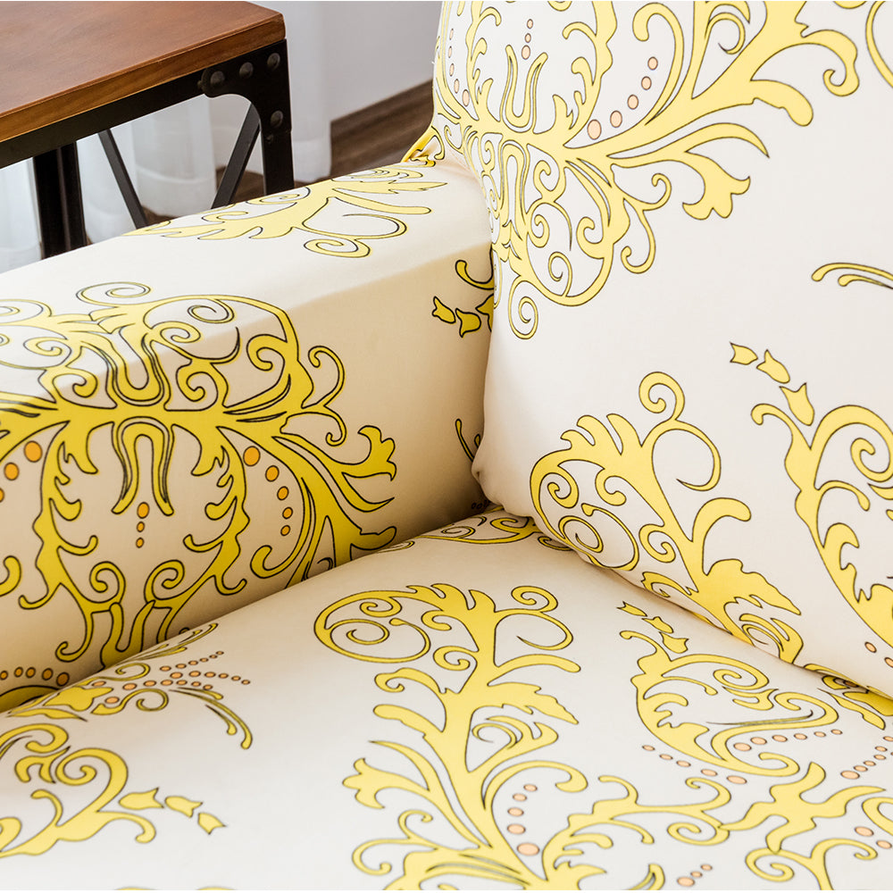 Chic Embroidery Recliner Slipcover Jacquard Armchair Sofa Cover With Pockets Crfatop %sku%