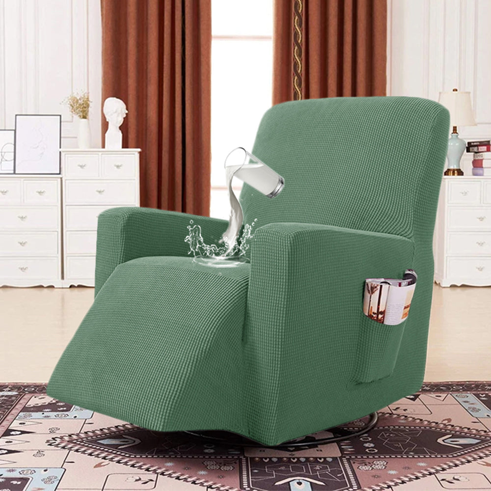 Waterproof Recliner Slipcover With Pockets One Size Multi-colors Sofa Cover RC0026 Crfatop %sku%