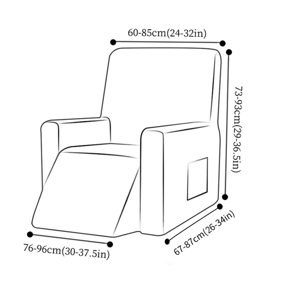 Stretch Box Cushion Recliner Slipcover Single Lazy Boy Printing Sofa Cover RC0028 Crfatop %sku%