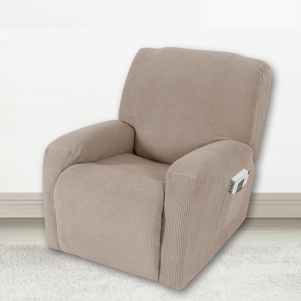 Modern Style Recliner Slipcover Solid Color Single Non-slip Sofa Cover RC0030 Crfatop %sku%