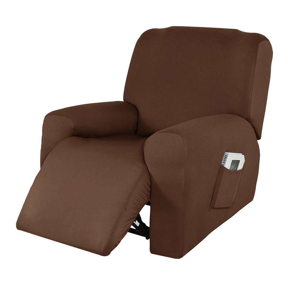 Strethy Solid Color Recliner Slipcover Armchair Sofa Cover Top Level Crfatop %sku%