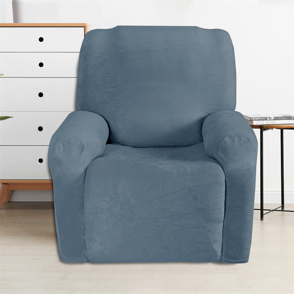 Luxury Velvet Recliner Slipcover Elastic Couch Sofa Protector Top Level Crfatop %sku%