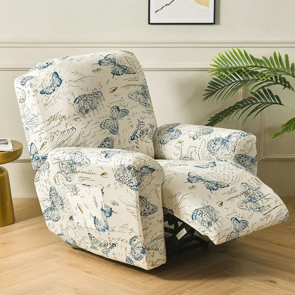 Blue discount recliner slipcover