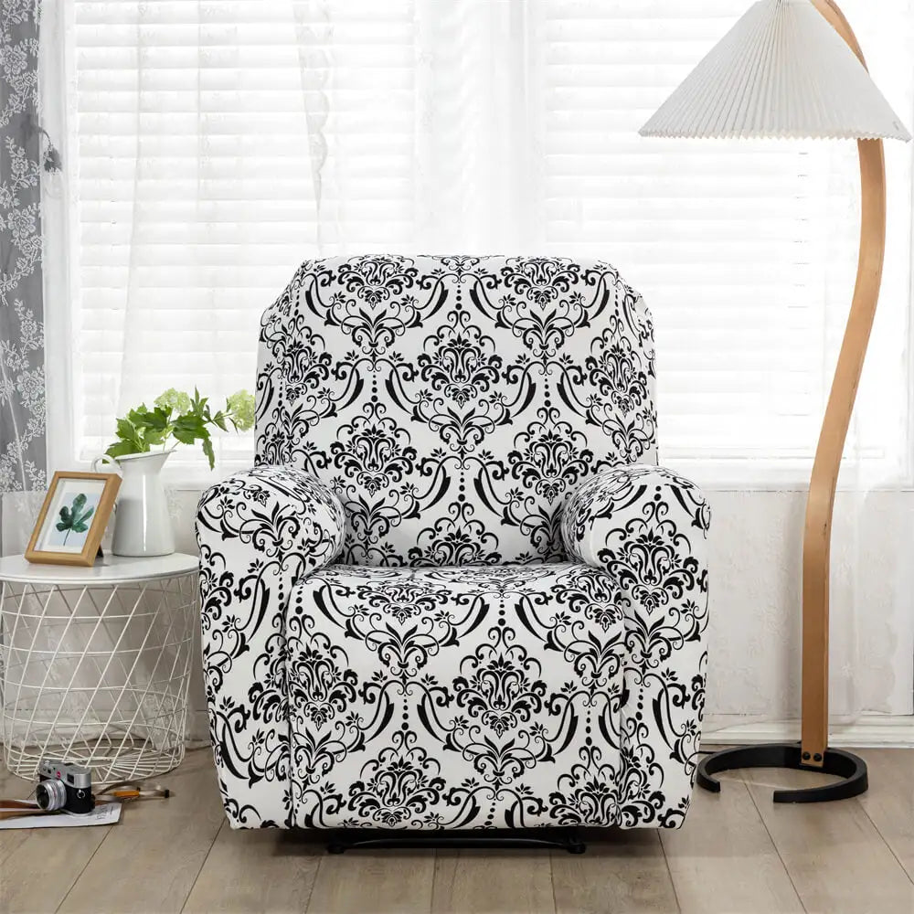 Retro Printing Recliner Sofa Cover Box Cushion Slipcover Crfatop %sku%