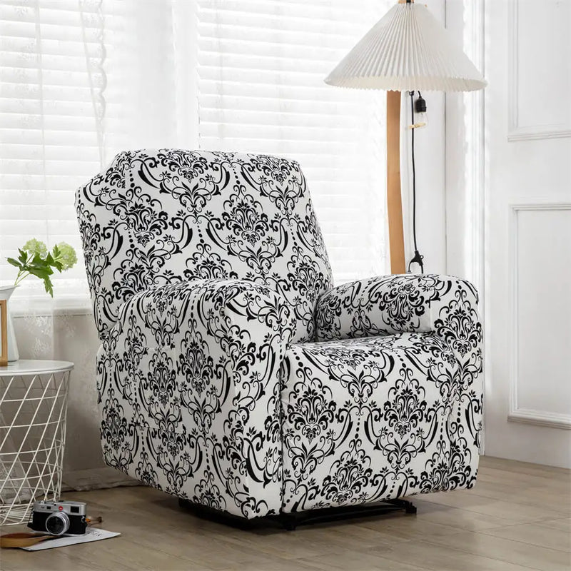 Retro Printing Recliner Sofa Cover Box Cushion Slipcover Crfatop %sku%