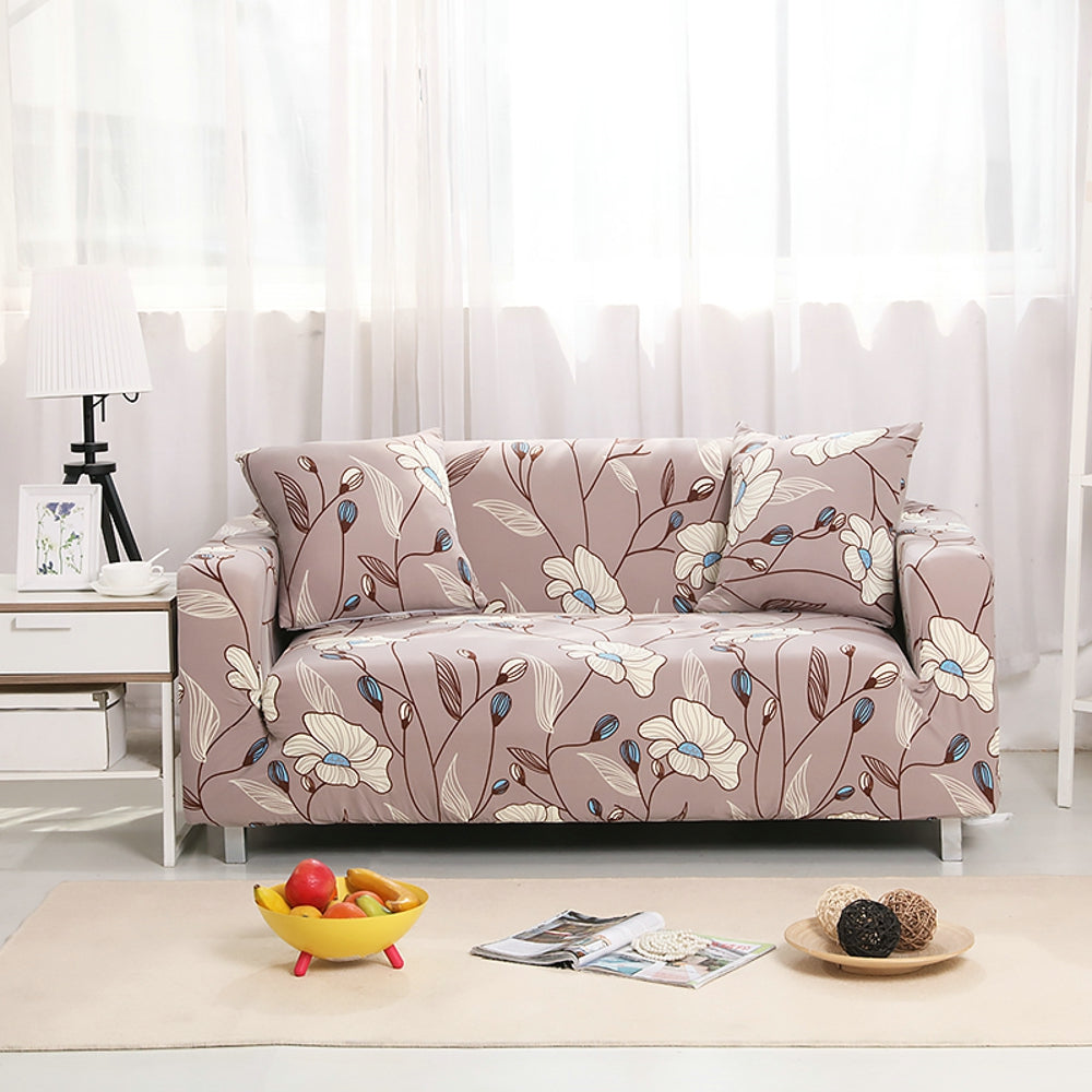 Stretchable Sofaprint Couch Cover Elastic One Piece Sofa Slipcover