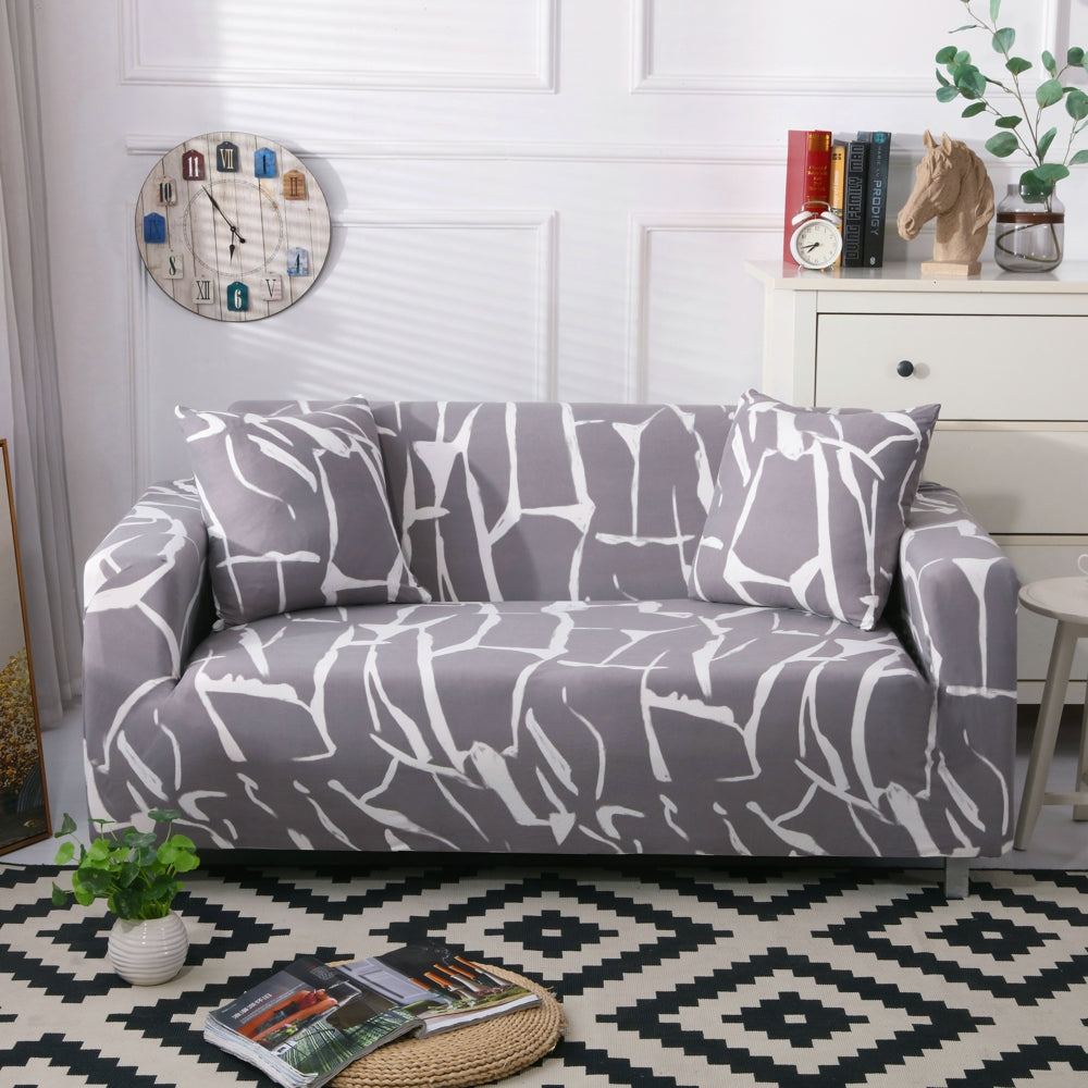 Stretchable Couch Cover One Piece Sofa Slipcover for One Seater Loveseat Three Seater Crfatop %sku%