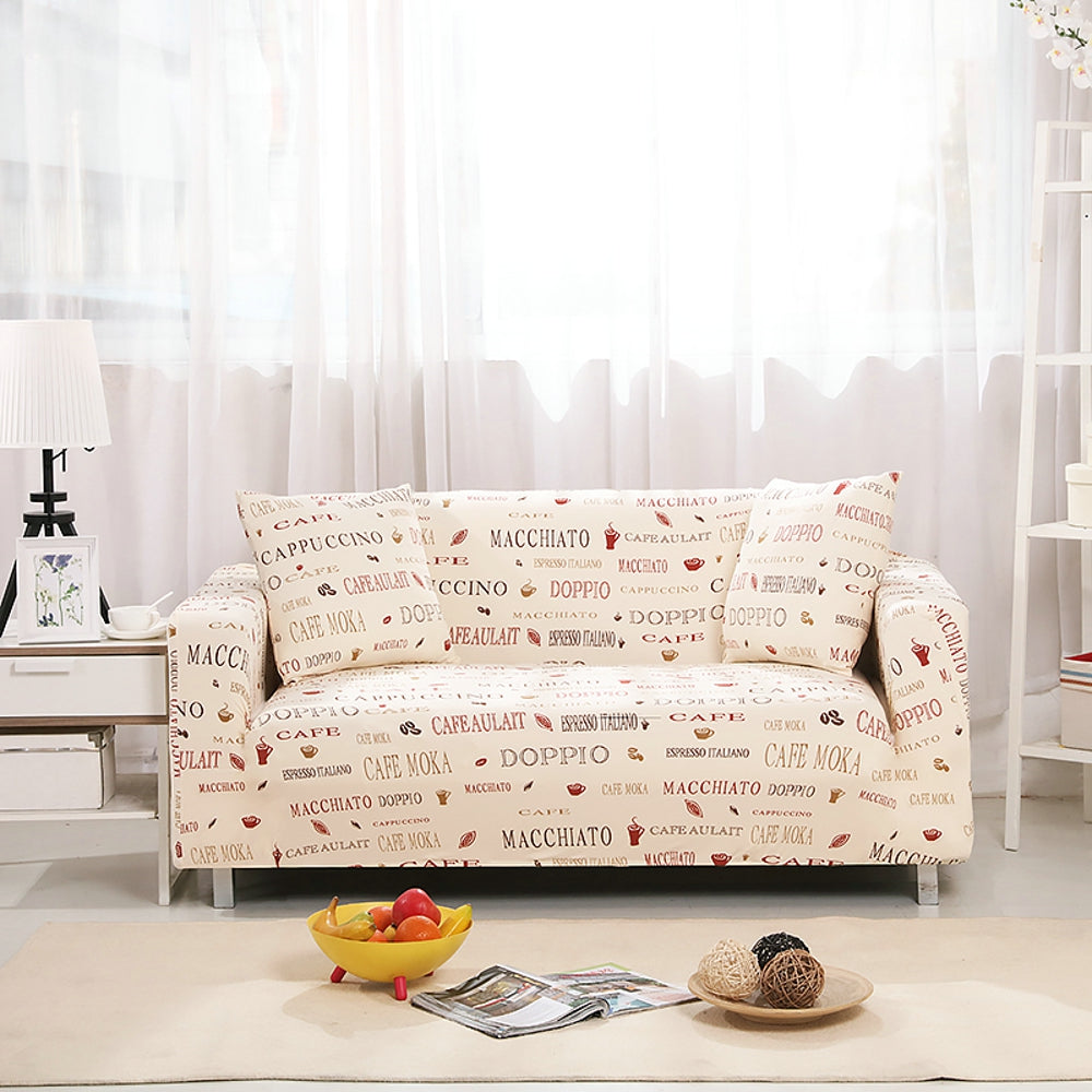 One-piece Loveseat Couch Cover Elastic Printing Sectional Sofa Armchair Slipcover Crfatop %sku%