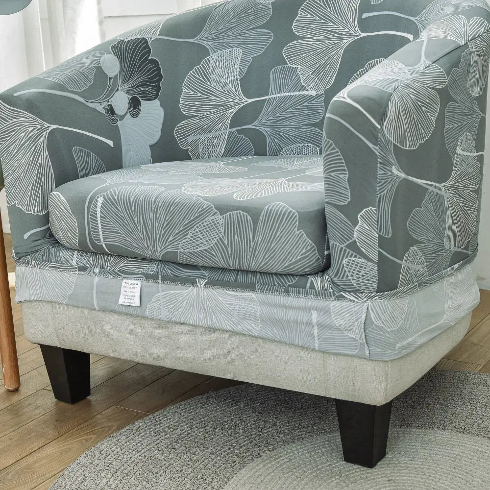 Stretch slipcovers best sale for barrel chairs