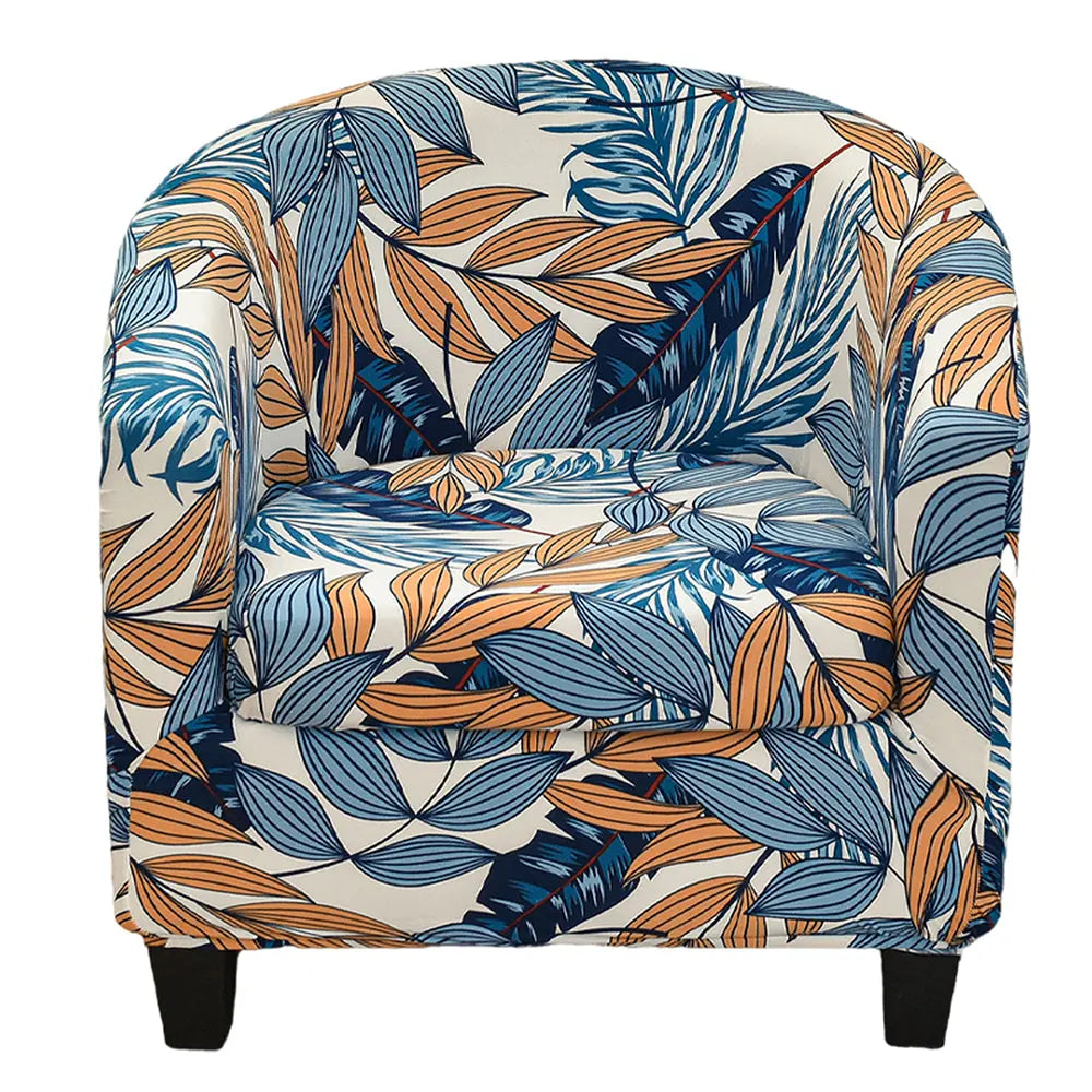 Stretch 2 Pics Floral Printing Tub Chair Slipcovers Club Chair Slipcover Armchair Covers Crfatop %sku%