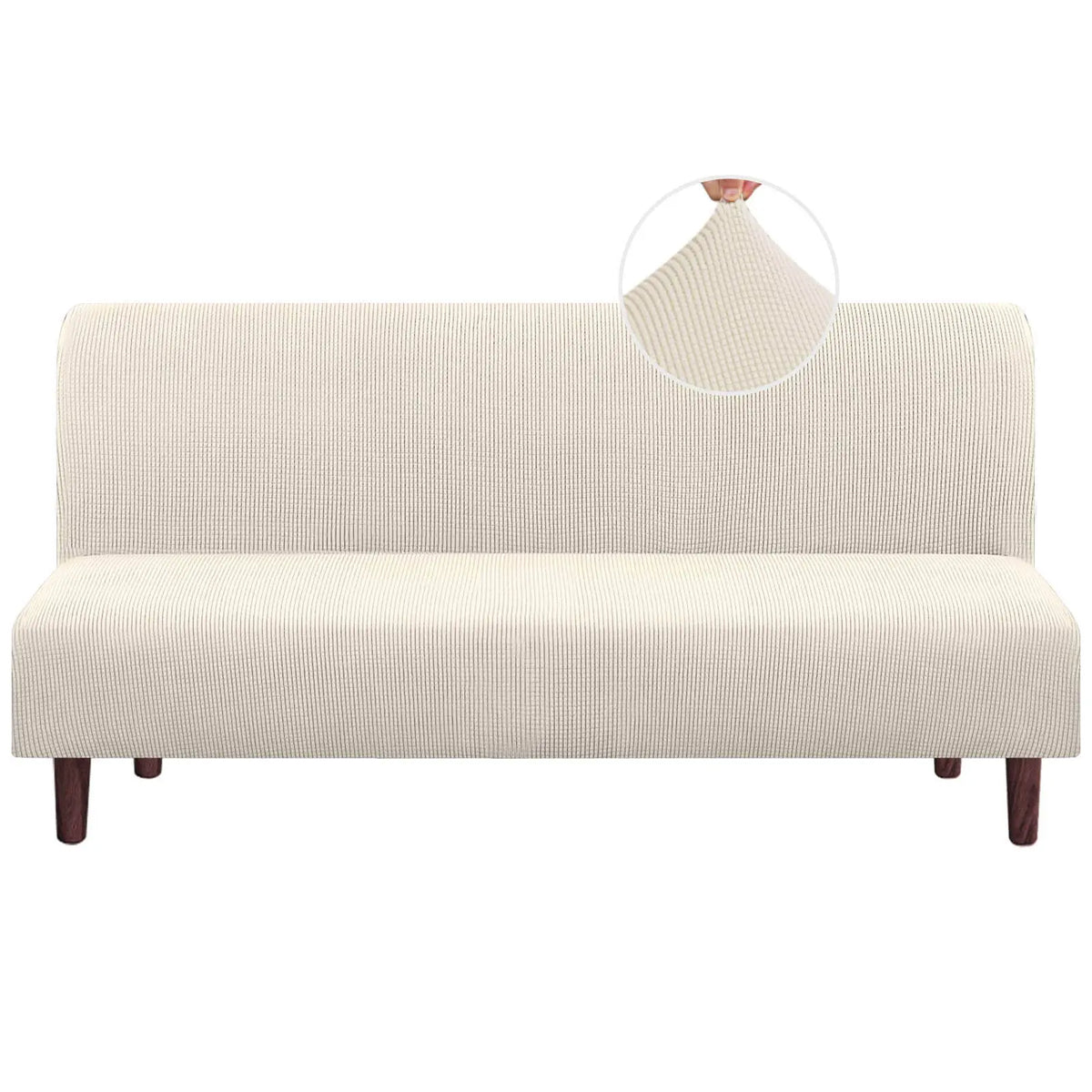 Stretch Armless Futon Slipcover Full Queen Size Crfatop %sku%