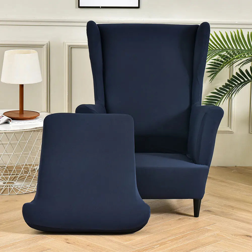 Velvet wingback chair discount covers