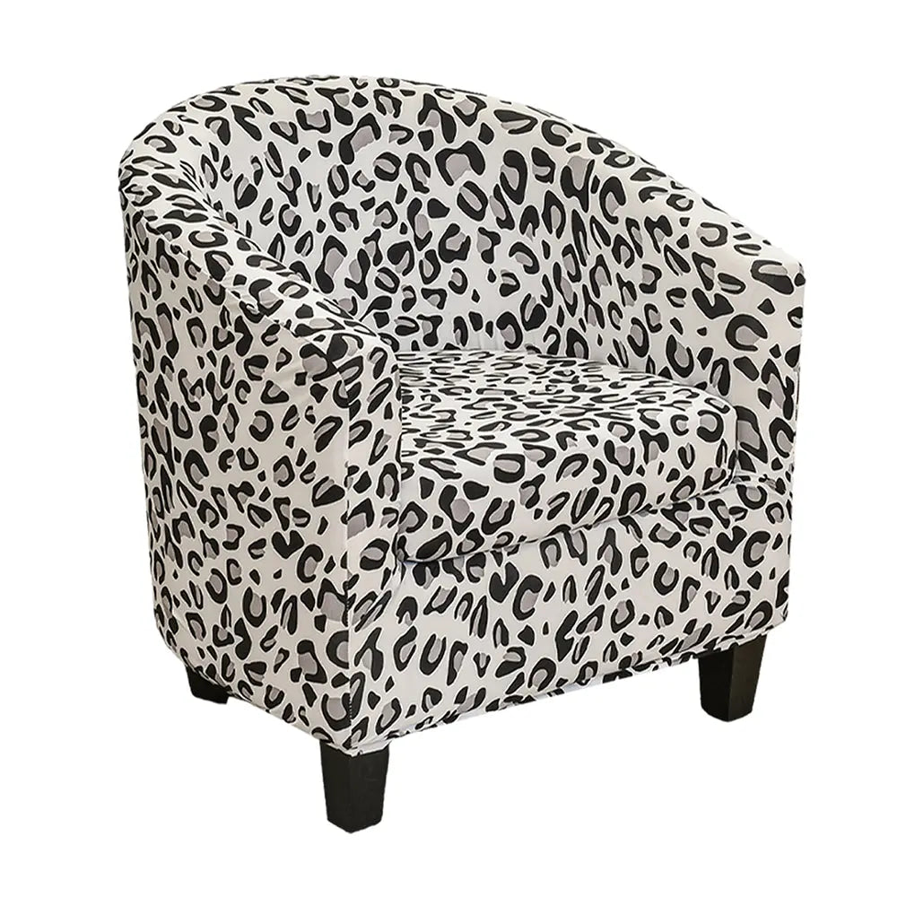 Trendy 1 Set Club Chair Cover Strethy Leopard Prints One Single Couch Sofa Slipcover Top Level Crfatop %sku%