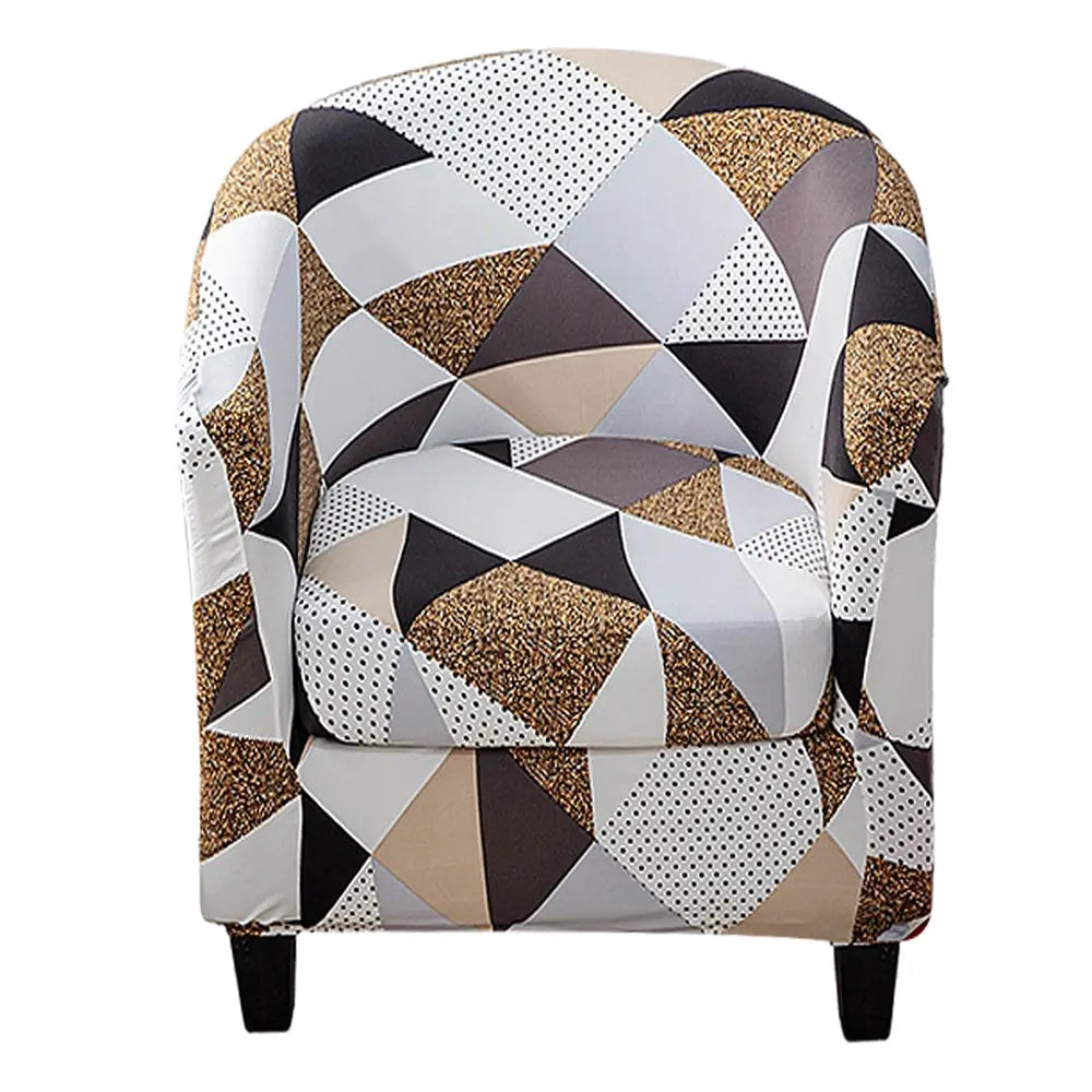 Ultimate Soft Club Chair Slipcover Stretch Barrel Chair Covers Printed Tub Chair Slipcovers 2 Pieces Crfatop %sku%