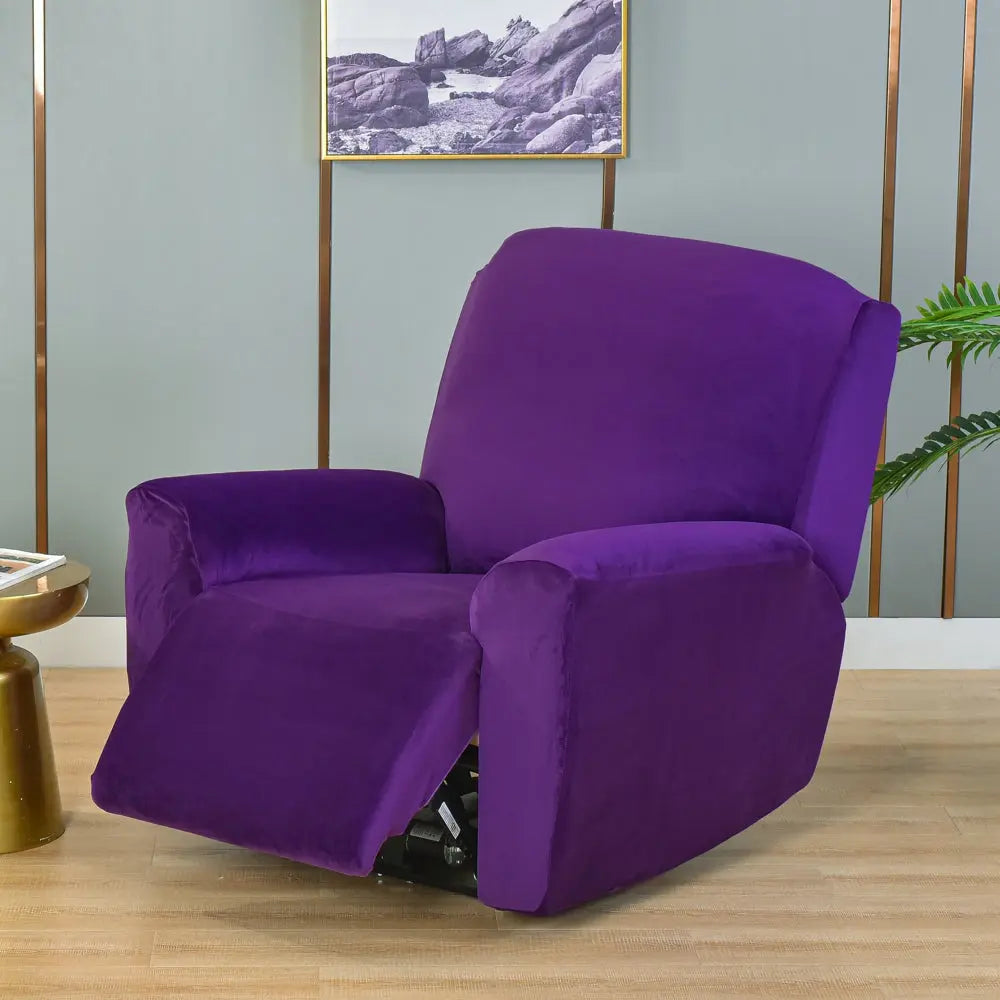 Purple best sale recliner cover