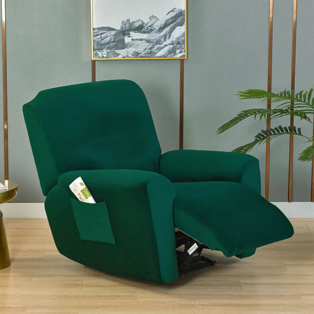 Dark green recliner discount chair