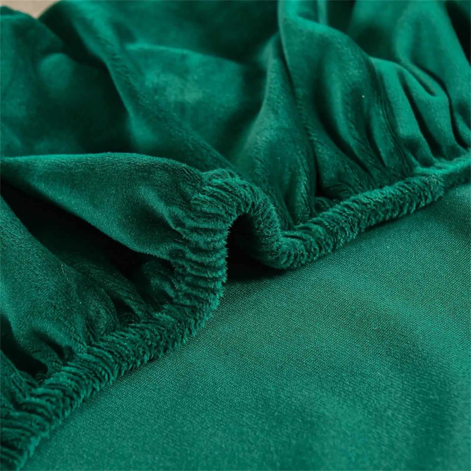 Green velvet best sale chair slipcover