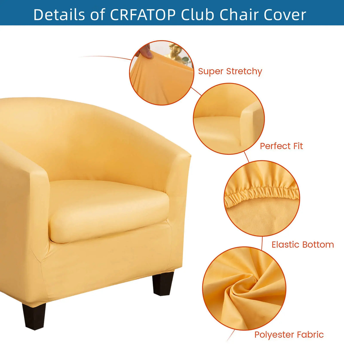 Waterproof 2 Parts Club Chair Cover Crfatop %sku%